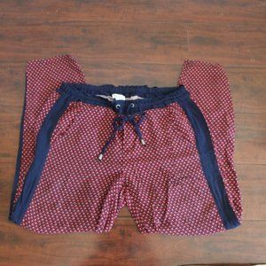 Splendid X-Small Blue and Red Joggers Retro